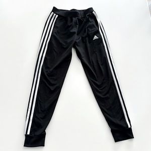 Girls Adidas striped joggers